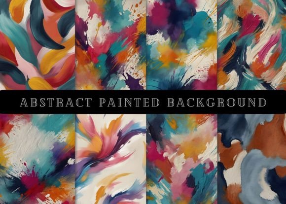 24 Abstract Painted Backgrounds: Injecting Artistic Soul into Digital Projects