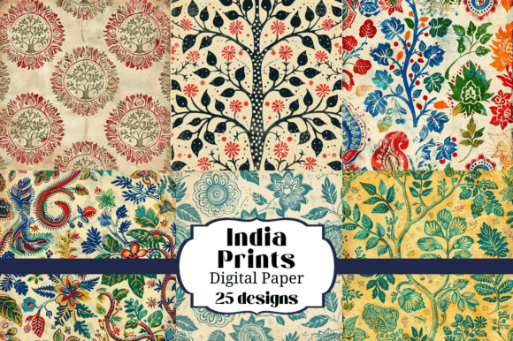 25 India Prints Seamless Backgrounds for Authentic Design