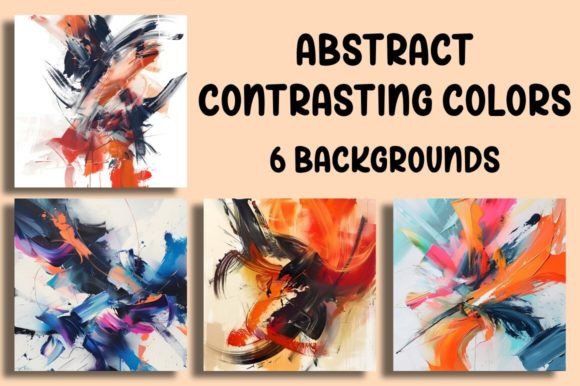 Abstract Contrasting Colors Backgrounds: A Dynamic Asset
