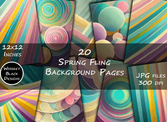 Brighten Your Projects with Spring Fling Stripe & Circle Backgrounds