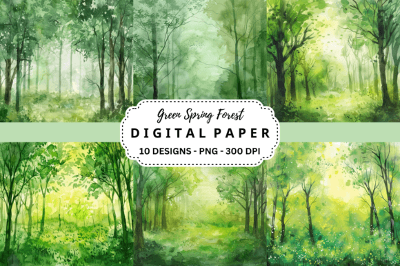 Bring Nature Indoors: Using Green Spring Forest Backgrounds