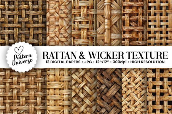 Bring Warmth and Texture to Your Projects with Rattan & Wicker Backgrounds