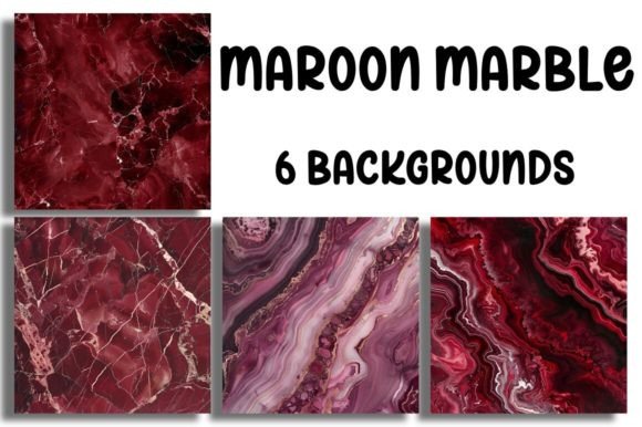 Burgundy Royalty: The Maroon Marble Collection for Regal Designs