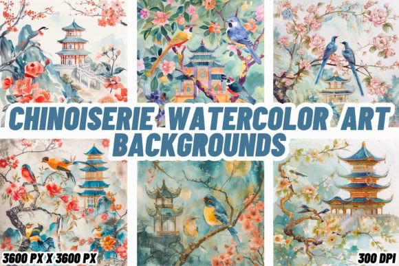 Chinoiseries Watercolor Art Backgrounds: A Guide for Creatives