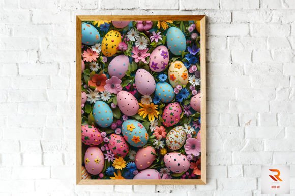 Easter Eggs & Flowers Backgrounds: A Fresh Take on Springtime Art