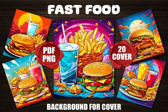 Fast Food Backgrounds for Covers: Instant KDP Appeal