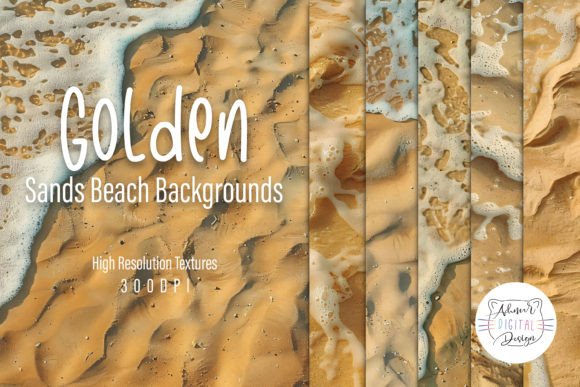 Golden Sands Beach Backgrounds: Sun-Kissed Design Assets