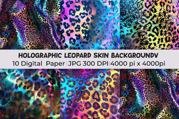 Holographic Leopard Skin Backgrounds: A Spectrum of Creative Potential
