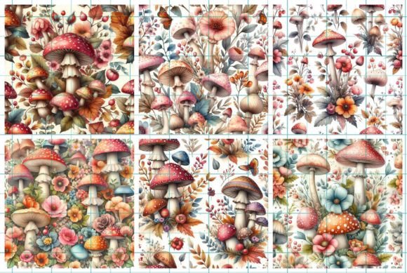 Mushroom Backgrounds: 12 Designs for Creative Projects