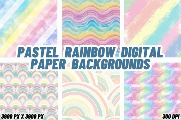 Pastel Rainbow Digital Paper Backgrounds: A Designer's Guide