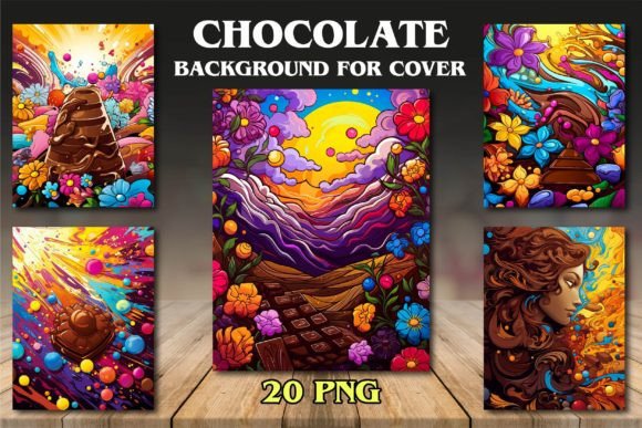 Rich Chocolate Backgrounds: Elevate Your Coloring Book Covers