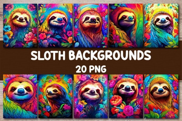 Sloth Backgrounds for Covers: Designing Calm
