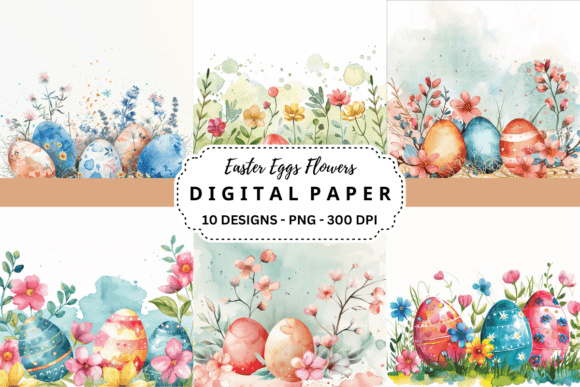 Springtime Versatility: Mastering Easter Eggs Flowers Backgrounds