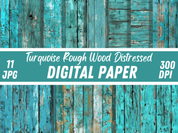 Turquoise Rough Wood Paper Backgrounds: A Designer's Texture Toolkit