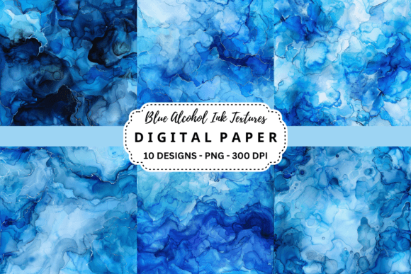Unlocking the Fluid Beauty of Blue Alcohol Ink Textures Backgrounds