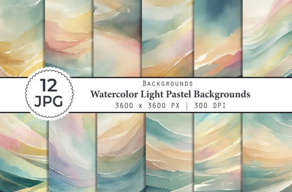 Watercolor Light Pastel Backgrounds: A Designer's Guide