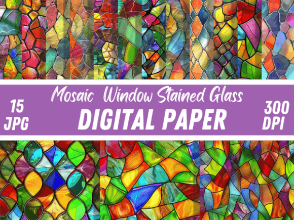 Window Stained Glass Mosaic Backgrounds: A Designer's Guide